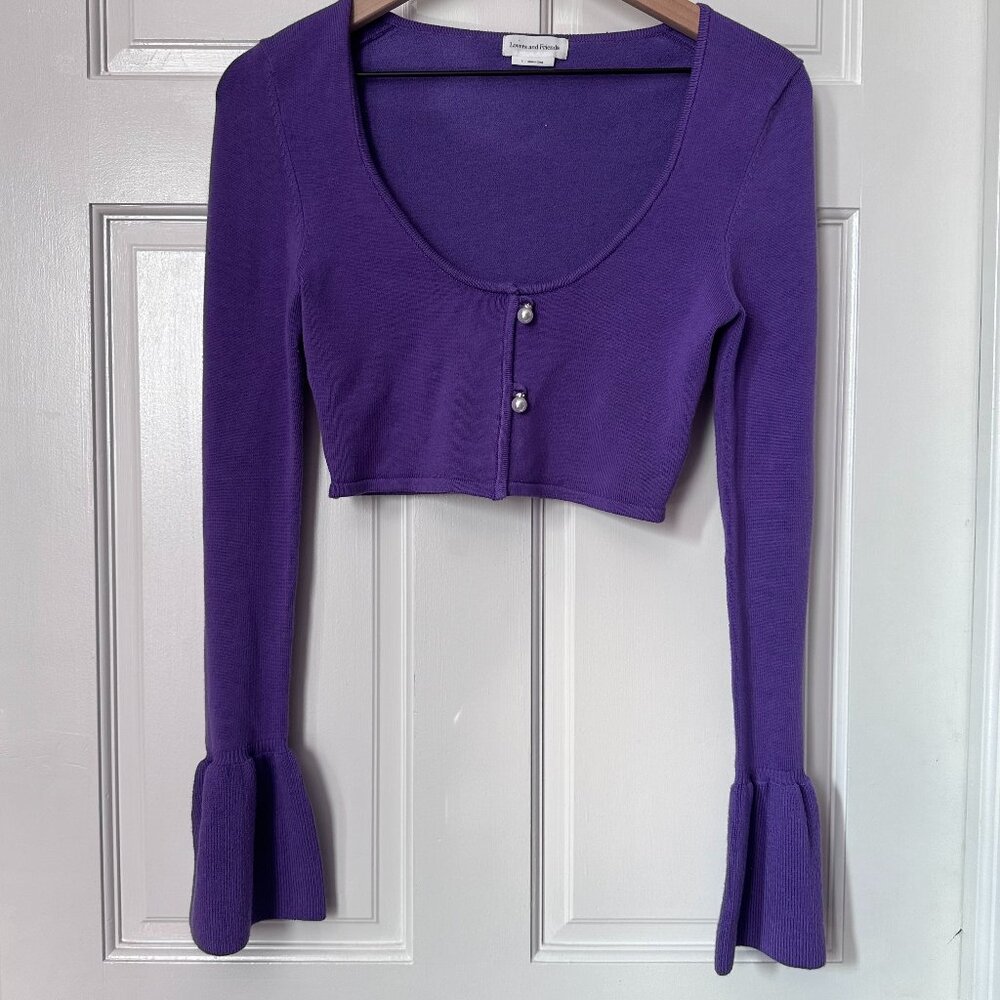 Lovers and Friends - Purpler Cropped Sweater - S